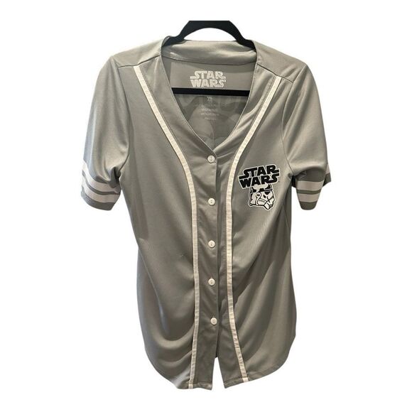 Star Wars Lucas film LTD jersey button down 
Starwars.com short sleeve - Picture 1 of 16